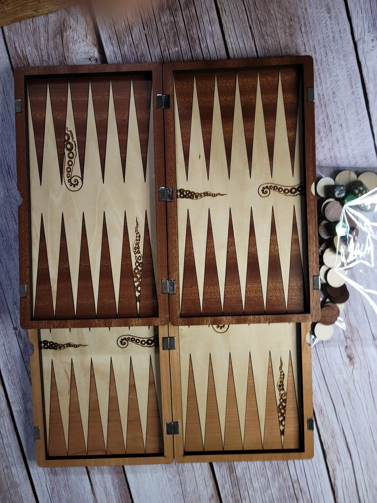 Octopus Backgammon board