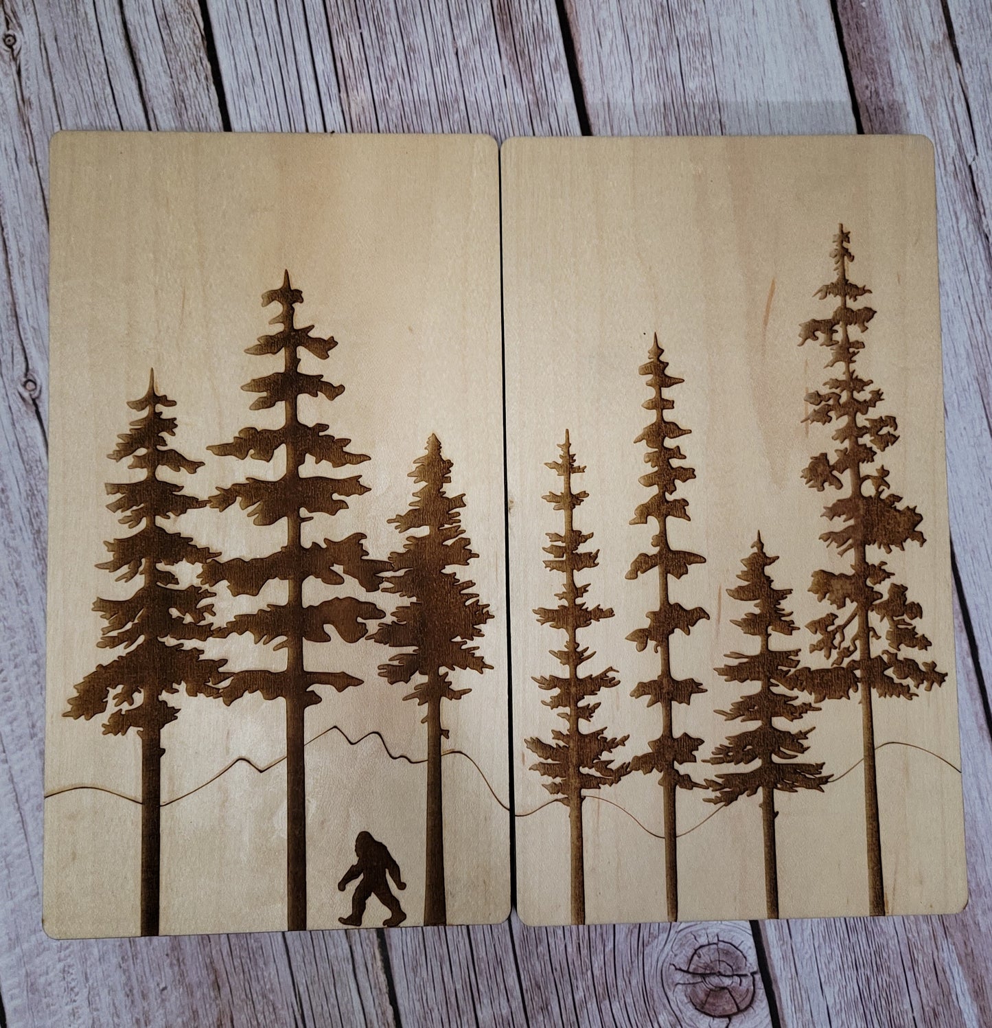 Sasquatch backgammon board.